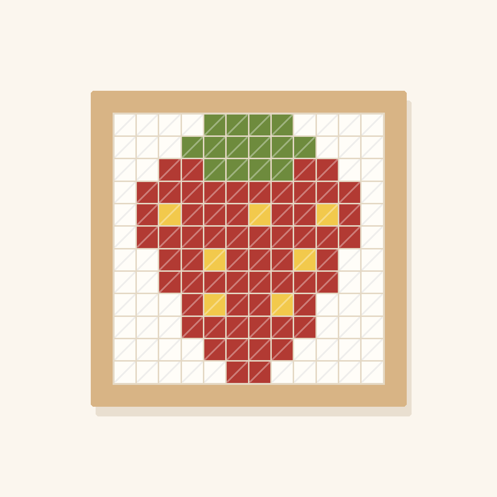 Berry Into You needlepoint canvas design